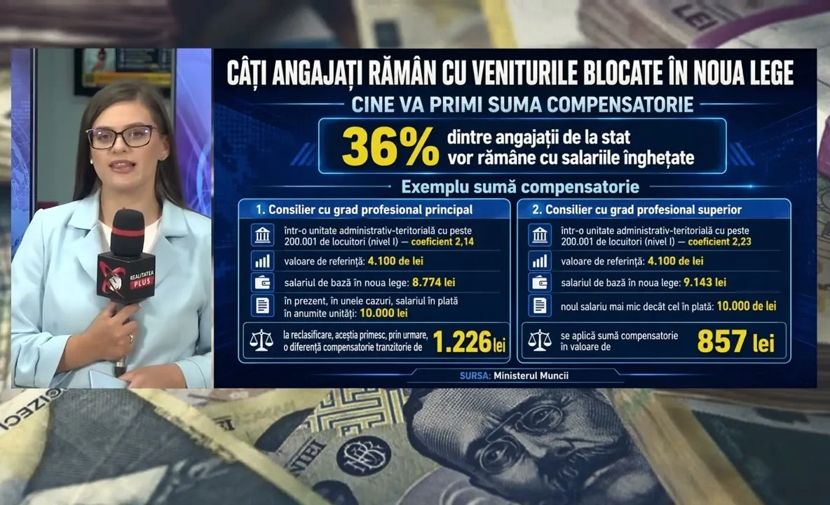 Exclusiv Realitatea Plus: Mai mult de o treime dintre angajații de la stat rămân cu veniturile înghețate – Ministerul Muncii