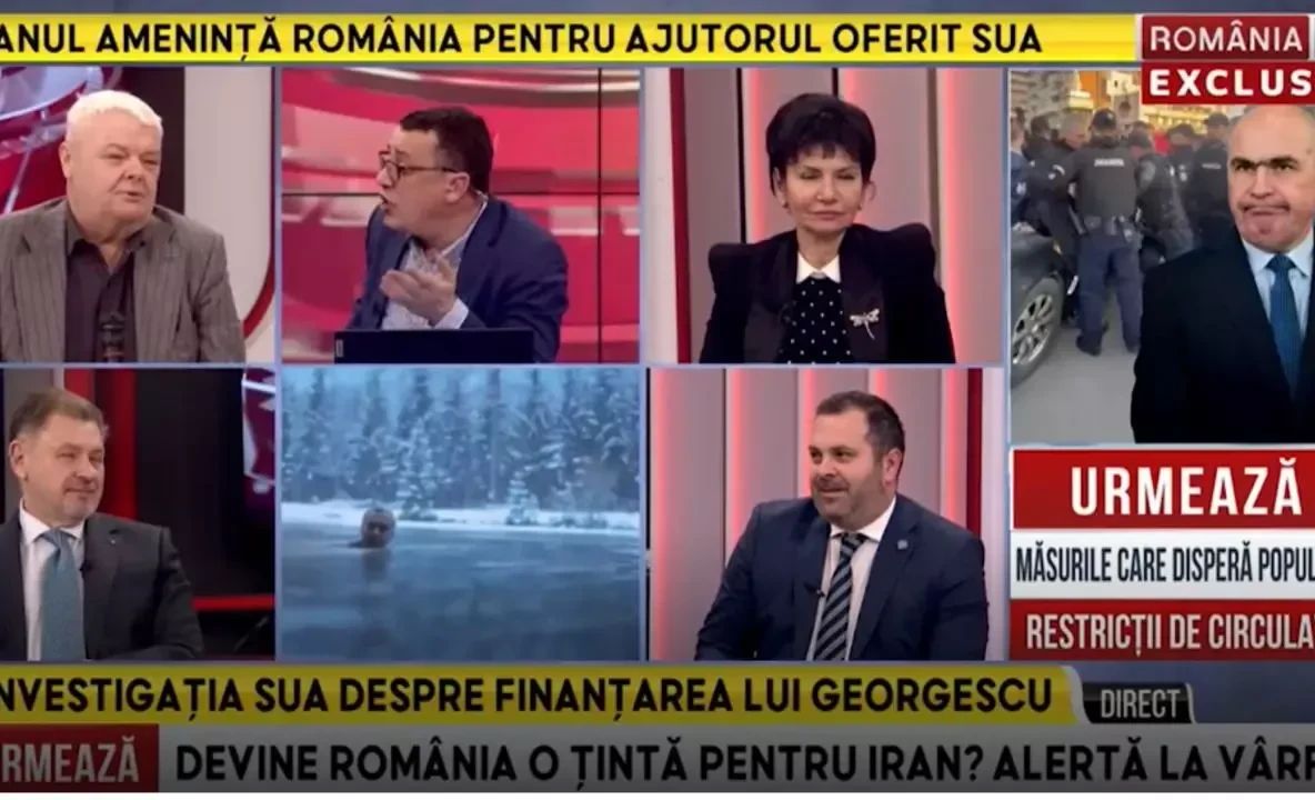 Circ la televiziunea fugarului Ghiță, Victor Ciutacu a fost contrazis în direct chiar de inviați, când a încercat să-l discrediteze pe Călin Georgescu - VIDEO