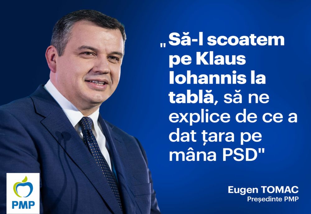 PMP: IOHANNIS SĂ NE EXPLICE DE CE A DAT ROMÂNIA PE MÂNA PSD!
