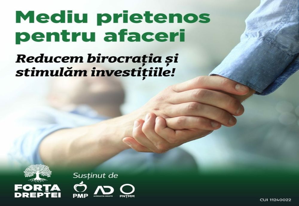 FORȚA DREPTEI: UNIŢI DĂM FORȚĂ MEDIULUI DE AFACERI!